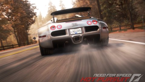 Nfs, потребность в скорости, потребность в скорости горячего преследования, дорога, buggati veyron, скорость