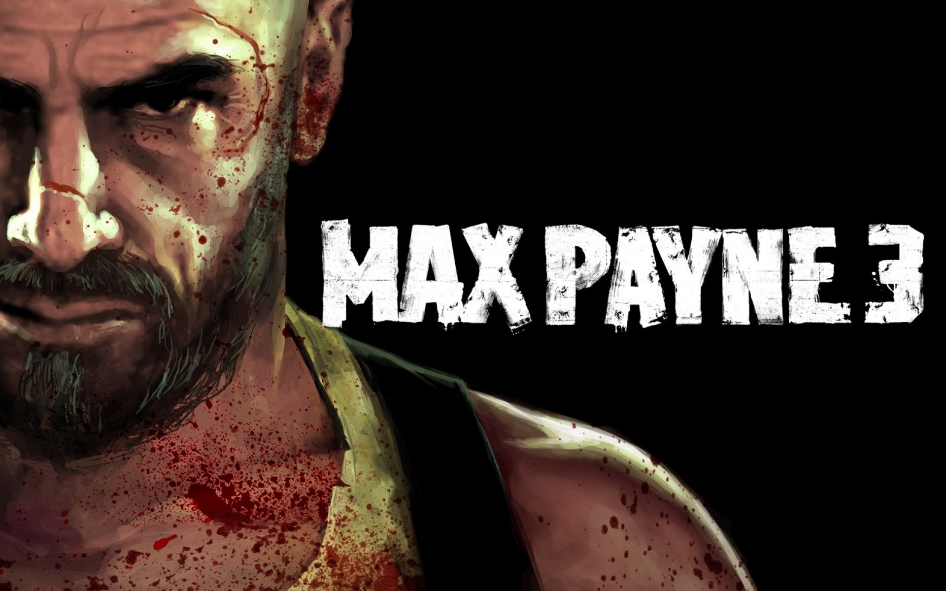 Картинки Max payne 3, лицо, характер, кровь, борода, плечо, спрей фото и обои на рабочий стол