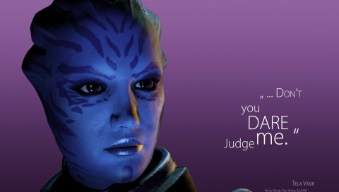 Mass effect 3, tela vasir, quote, look, character