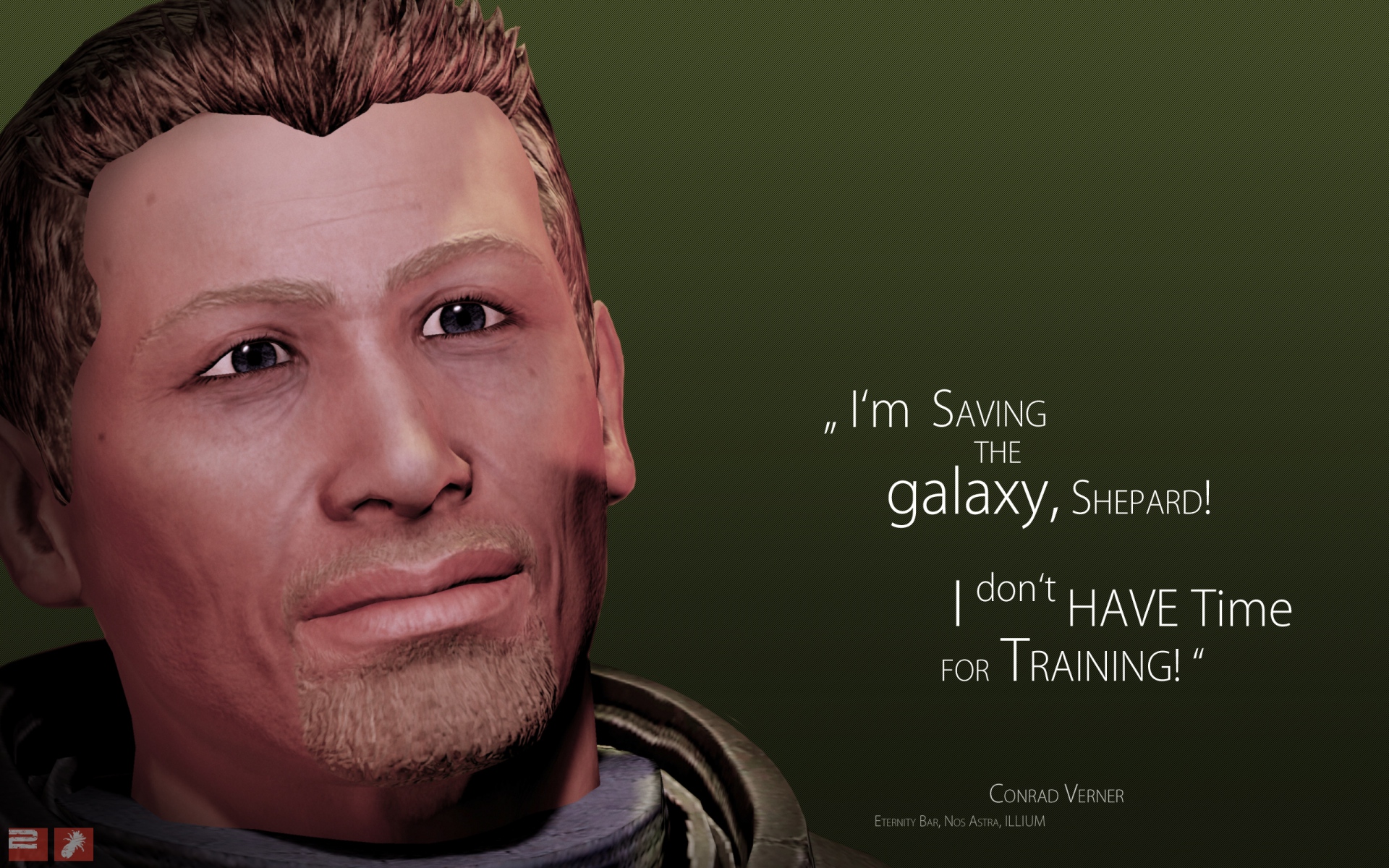 Картинки Mass effect 3, conrad verner, quote, look, character фото и обои на рабочий стол