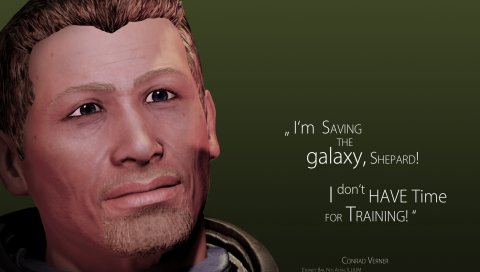 Mass effect 3, conrad verner, quote, look, character