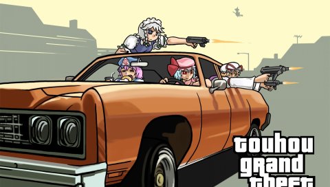 Gta, grand theft auto, san andreas, автомобиль, аниме
