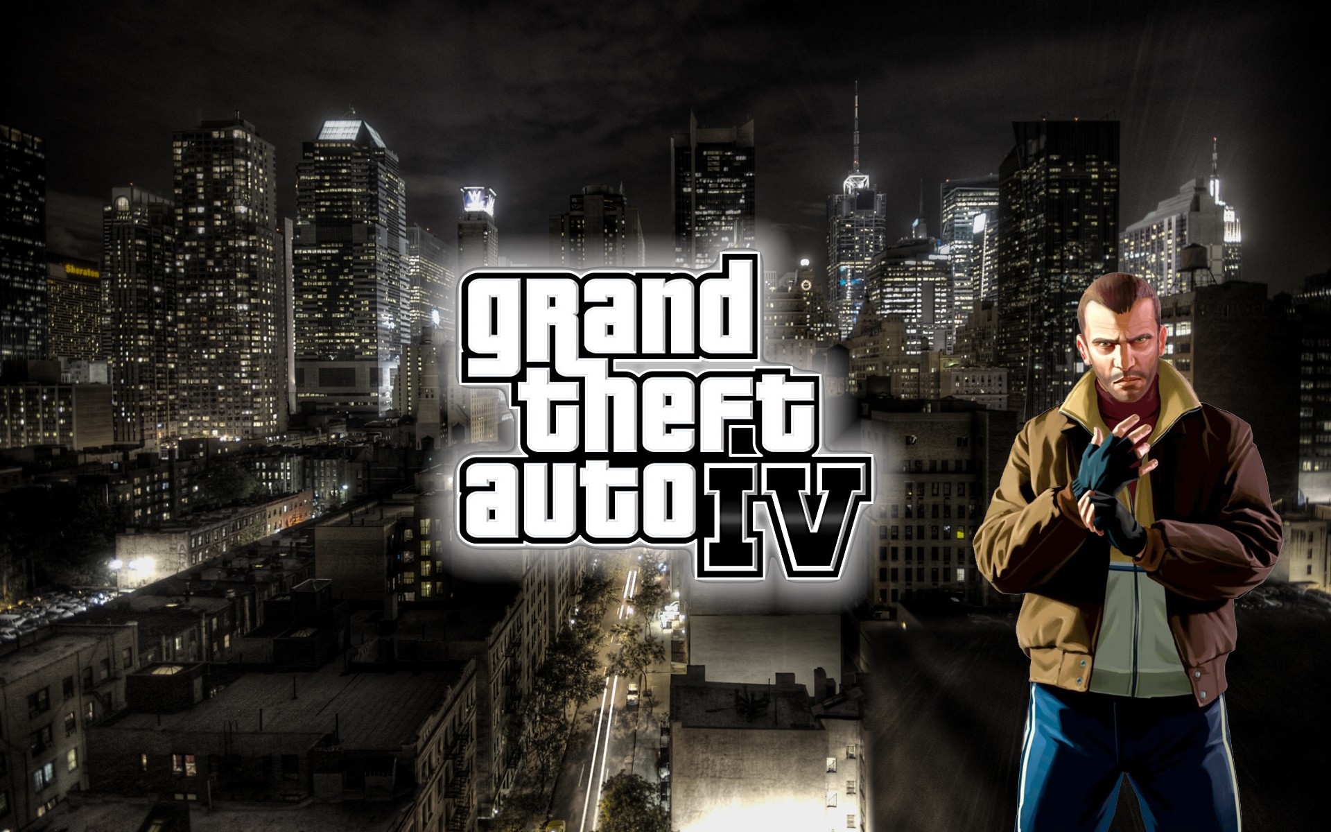 Картинки Gta, grand theft auto 4, город, имя, niko bellic фото и обои на рабочий стол