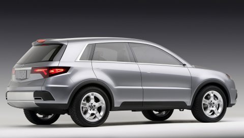 Acura, rd-x, концепция, серебристый металлик, вид сбоку, концепт-кар, стиль, автомобили