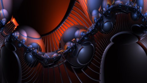 3d, аннотация, формы, линии, сферы, ассамблеи
