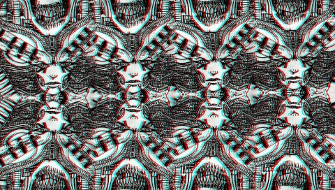 3d, черный белый, череп, лицо, графический