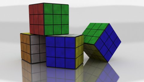 Rubiks cube, красочный, размер, форма