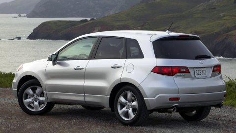 Acura, rdx, серебристый металлик, вид сбоку, стиль, автомобили, горы, природа, вода