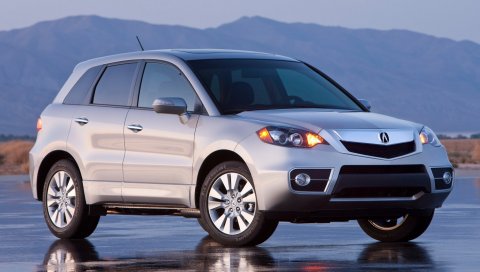 Acura, rdx, серебристый металлик, вид сбоку, джип, стиль, автомобили, горы, отражение