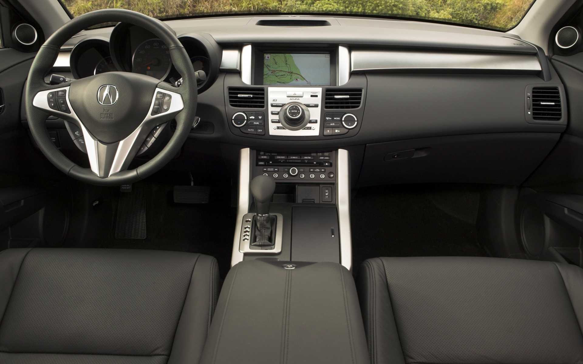 Картинки Acura, rdx, салон, салон, руль, спидометр, природа фото и обои на рабочий стол