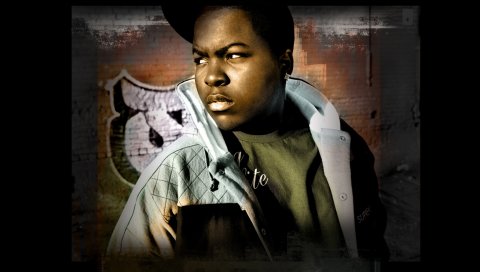 Sean kingston, лицо, взгляд, куртка, стена