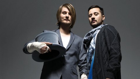 Royksopp, шляпа, стрижка, свитер, члены