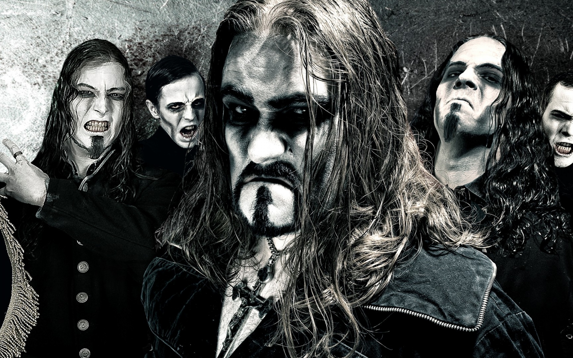 Картинки Powerwolf, группа, лица, волосы, макияж фото и обои на рабочий стол