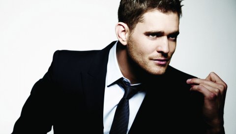 Michael buble, костюм, лицо, галстук, взгляд