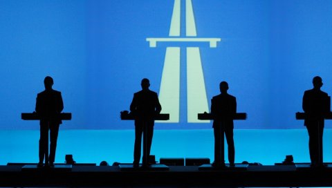 Kraftwerk, группа, тень, сцена, шоу