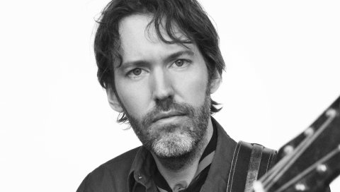Dave rawlings, лицо, щетина, гитара, взгляд