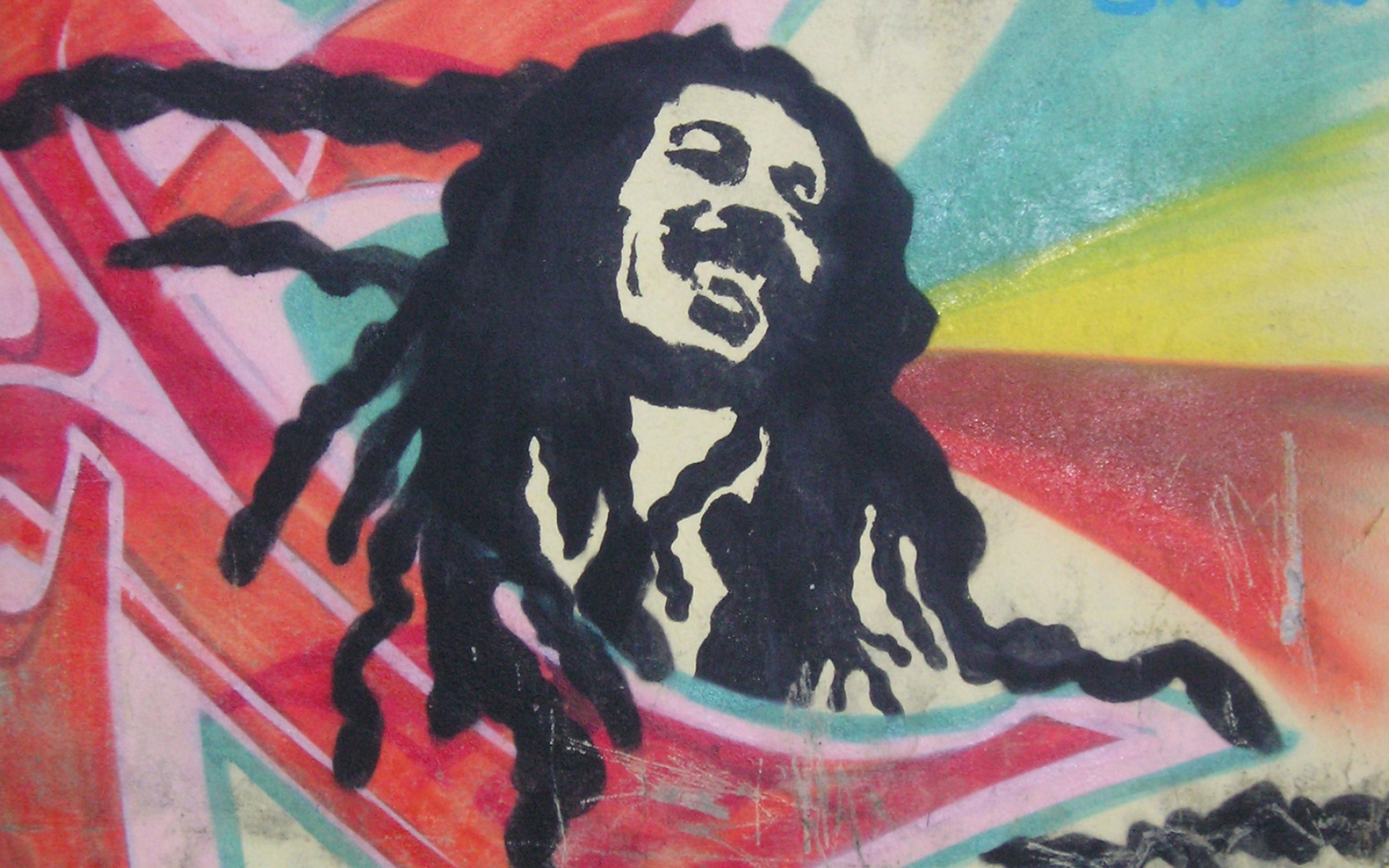 Картинки Bob marley, dreadlocks, picture, face, smile фото и обои на рабочий стол