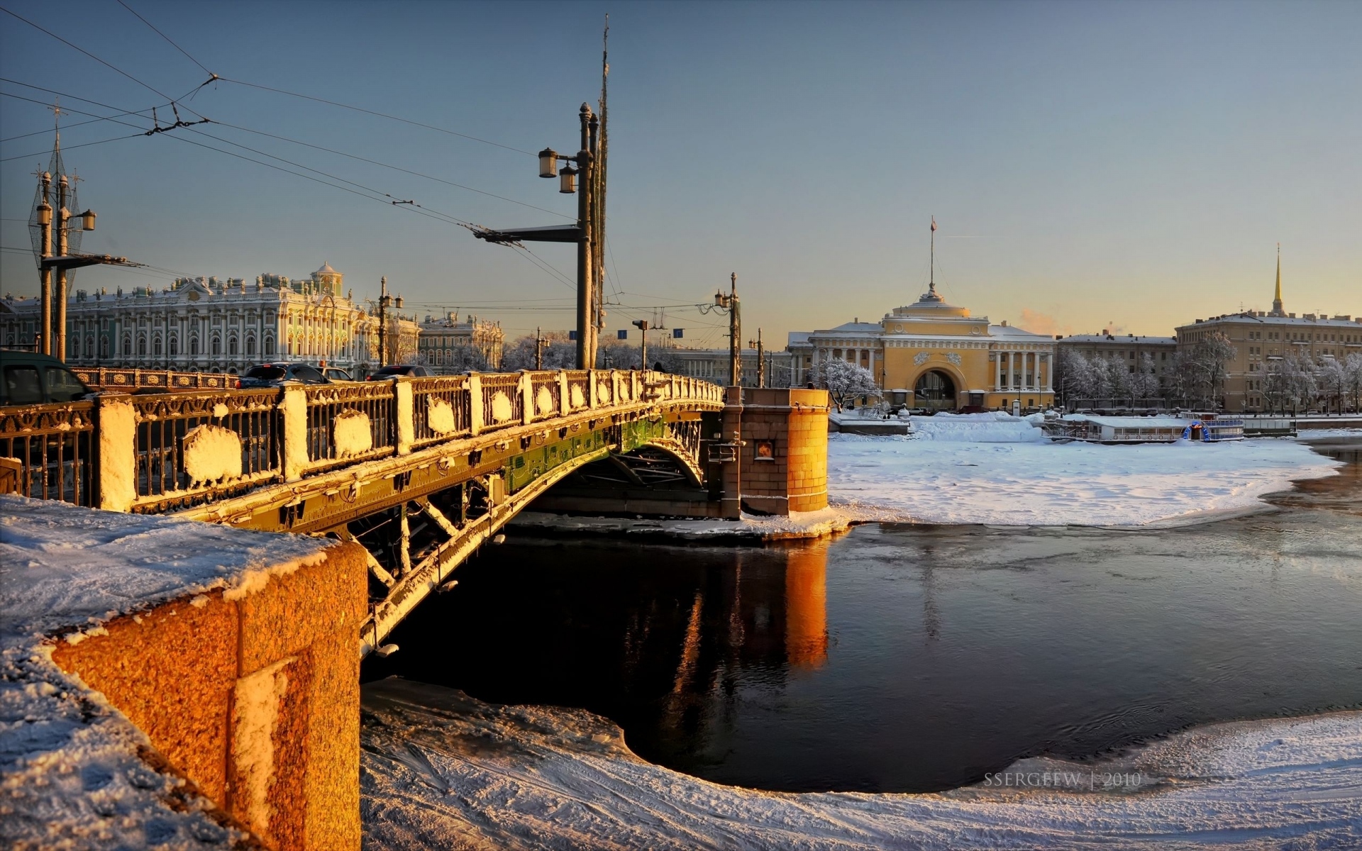 Картинки Дворцовый мост, зимний дворец, петербург, адмиралтейство фото и обои на рабочий стол