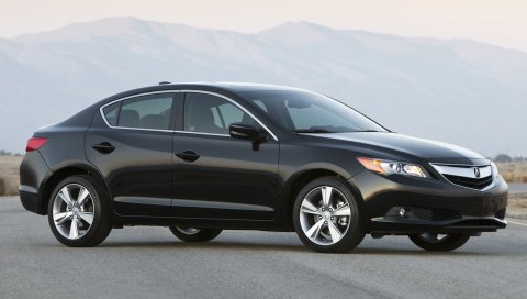 Acura, ilx, черный, седан, стиль, вид сбоку, автомобили, природа