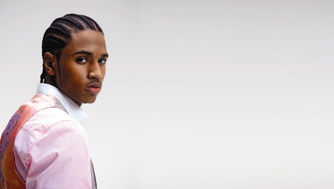 Trey songz, мужчина, майка, рубашка, плечо
