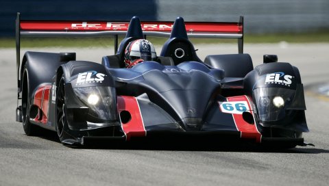 Acura, arx-01, черный, спорт, дорожка, движение, вид спереди, автомобиль