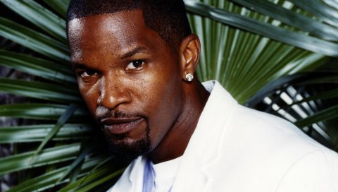 Jamie foxx, серьги, лицо, костюм, взгляд