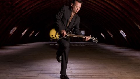 James hunter, костюм, гитара, крыша, игра