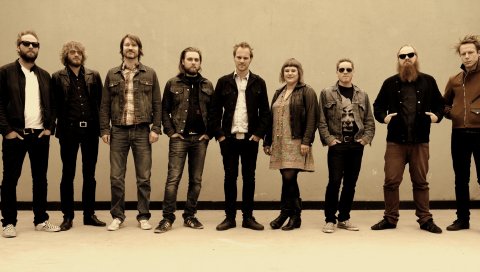 Jaga jazzist, группа, лица, линия, стена