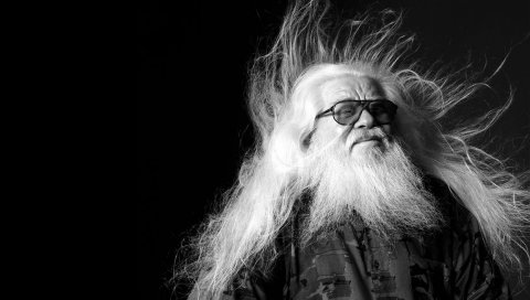 Hermeto pascoal, старый, очки, волосы, седой