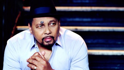 Aaron neville, лицо, шляпа, лестница, рубашка