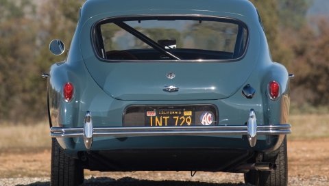 Ac, aceca, 1954, синий, ретро, ??вид сзади, природа, автомобиль
