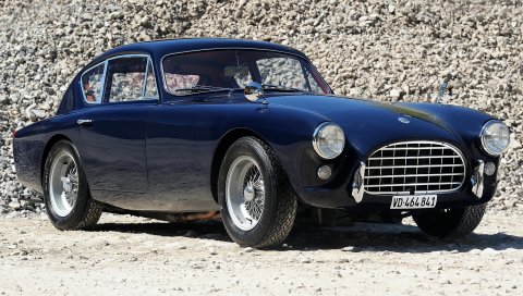 Ac, aceca, 1954, красный, ретро, ??вид сбоку, стиль, камни, автомобиль