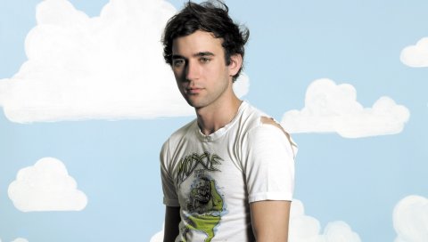 Sufjan stevens, мужчина, футболка, фон, взгляд