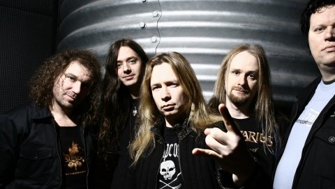 Stratovarius, группа, свет, лица, рука