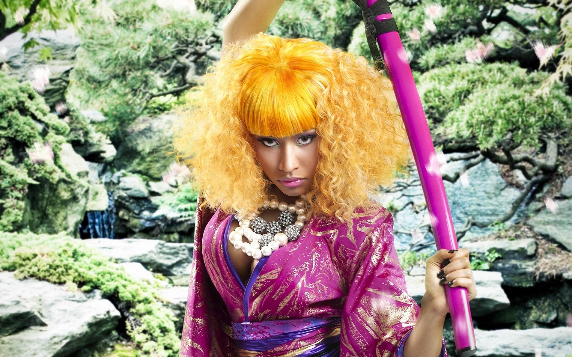 Картинки Nicki minaj, девушка, образ, волосы, украшение фото и обои на рабочий стол