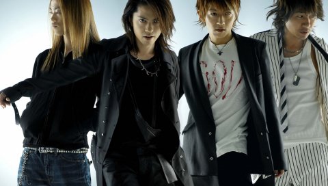 Larc en ciel, группа, азиат, взгляд, волосы