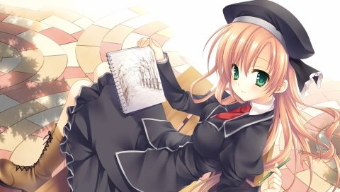 Девушка, милый, прогулка, записная книжка, письмо