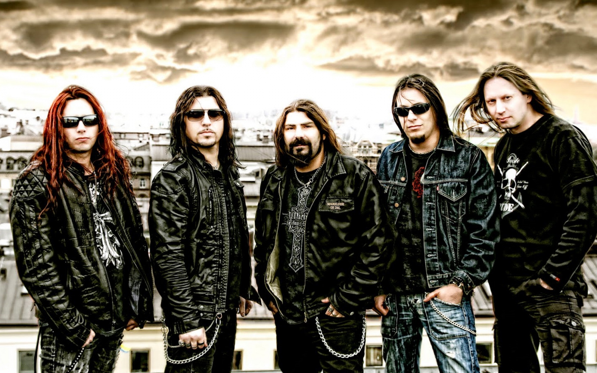 Картинки Firewind, группа, графика, небо, город, hdr фото и обои на рабочий стол