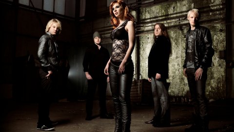 Delain, девушка, свет, дом, окна