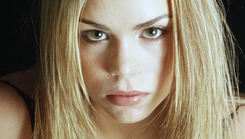 Billie piper, девушка, актриса, светлые волосы, глаза, губы, черный фон