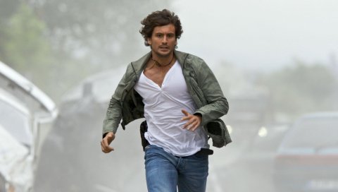 Tom beck, мужчина, пробег, автомобиль, куртка