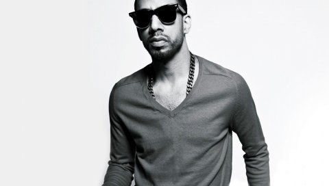 Ryan leslie, очки, цепь, щетина, мужчина
