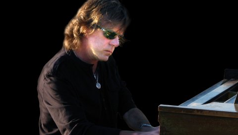 Keith emerson, очки, свет, волосы, игра