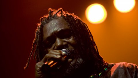 Horace andy, дреды, микрофон, свет, пение