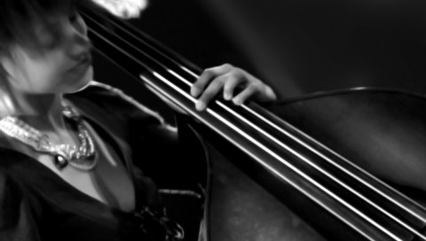 Esperanza spalding, виолончель, девушка, игра, jewerly