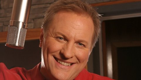 Collin raye, улыбка, лицо, микрофон, рубашка
