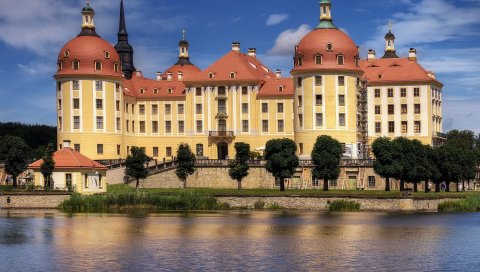 Schloss moritzburg, саксония, германия