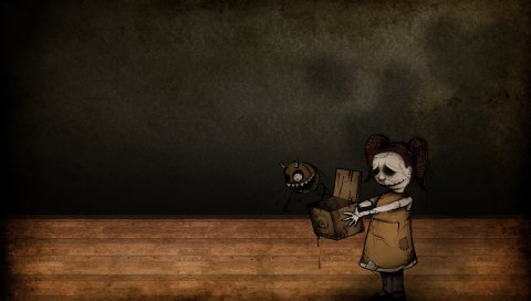 Девушка, коробка, подарок, сюрприз, фигура