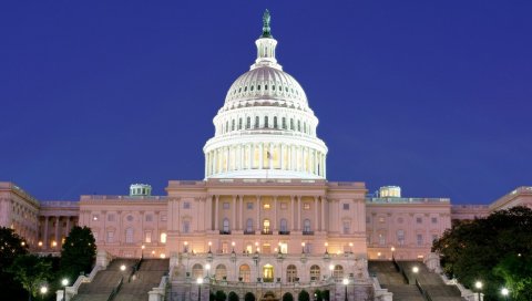Us, capitol, building, night, washington, dc