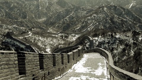 Китай, Китайская стена, дорога, камень